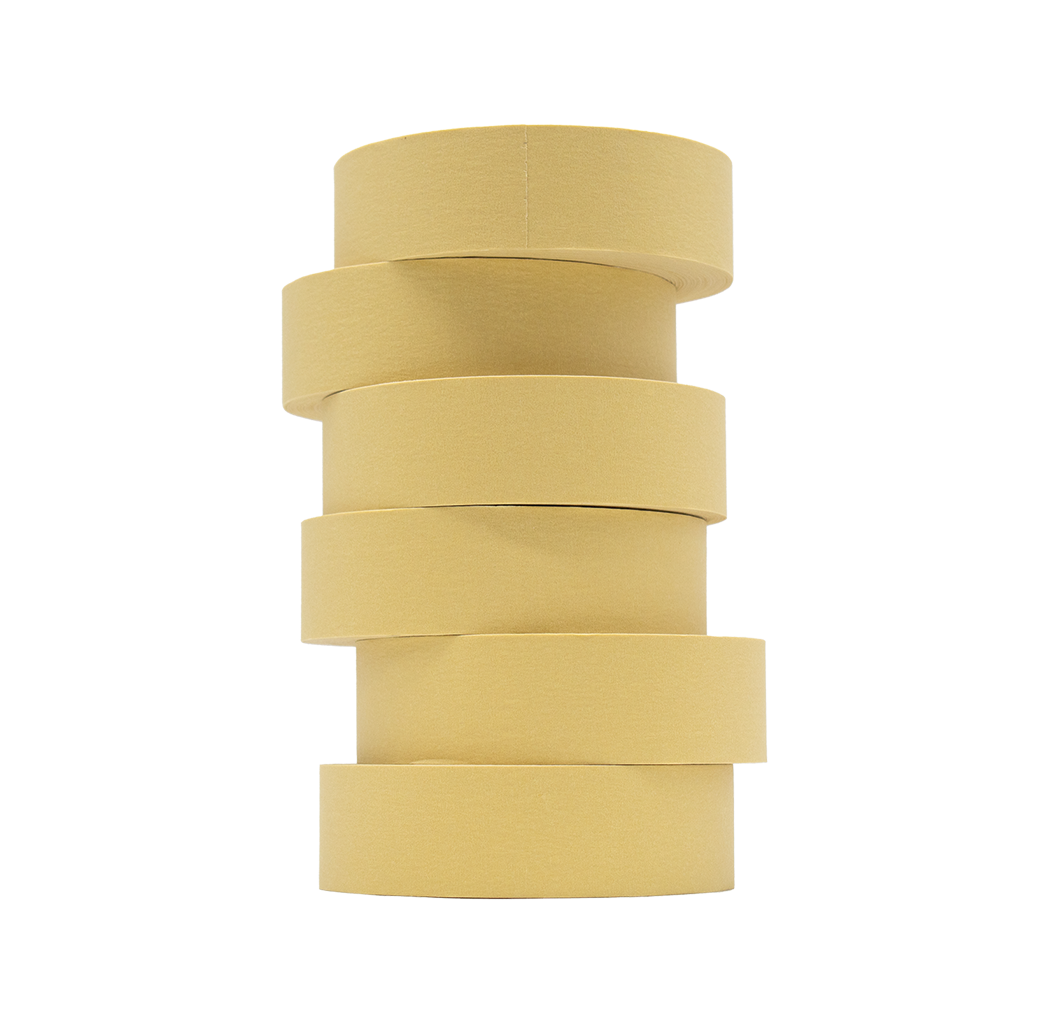 928 Automotive Refinish Masking Tape Beige Case of 20 Rolls, Size 48 x 55M - Strong Performance Tape