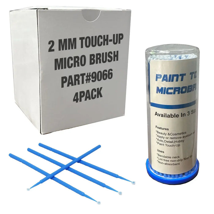 2.0mm Disposable Microbrush Applicator for Automotive Paint Repair (4 Pack - 400 Brushes) - (9066) National Supply Company