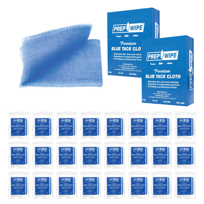 24 Pack Prep-Wipes Blue Tack Cloths – Professional Woodworking and Painting - National Supply Company