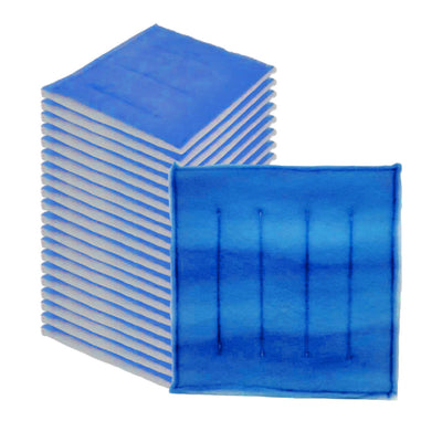 Paint Spray Booth Tacky Blue Single Frame Intake Filter Panel (Internal Wire), 20-inch x 20-inch (20 Pack)