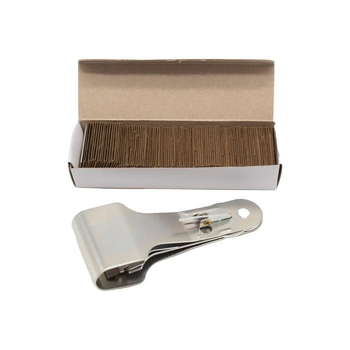 3-Way Position Adjustable Scraper Tool 8”, Sticker Adhesive Remover (Included 1 box of 100pcs Blades Refill) - National Supply Company