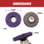 6 PACK  4-1/2" x 7/8" Strip Clean Discs Fit Angle Grinder Clean and Remove Paint, Rust Welds, Oxidation