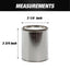 Empty Metal Quart Paint Cans with Lids - Box of 50