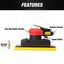 Maxx Pro Air Finishing Rectangular Sander - 2-3/4 in x 7 in Pad Size, 10,000 RPM Free Speed