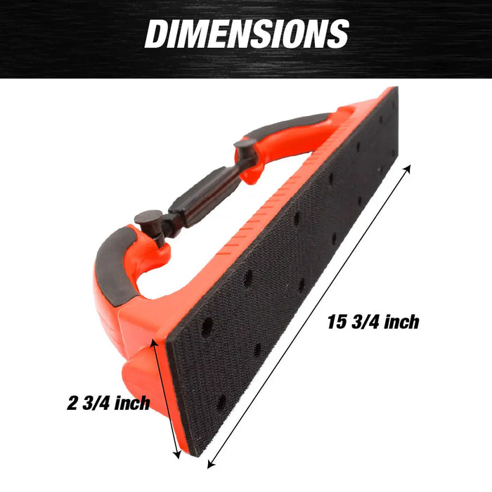 Adjustable Radius Flex Longboard Hand Sanding File Block with Hook & Loop Backing National Supply Company