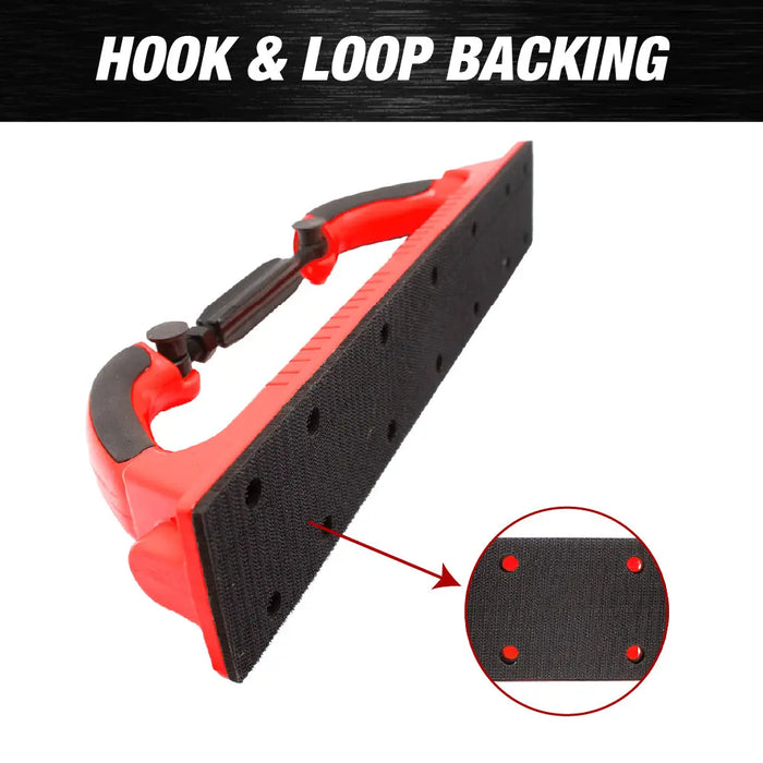 Adjustable Radius Flex Longboard Hand Sanding File Block with Hook & Loop Backing National Supply Company