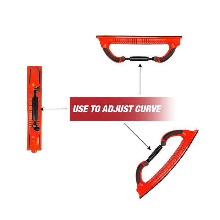 Adjustable Radius Flex Longboard Hand Sanding File Block with Hook & Loop Backing National Supply Company