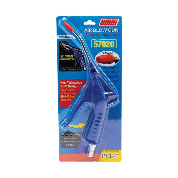 Air Blow Gun with Fixed Nozzle & Angled Bent Nozzle Accessories - 57020 National Supply Company