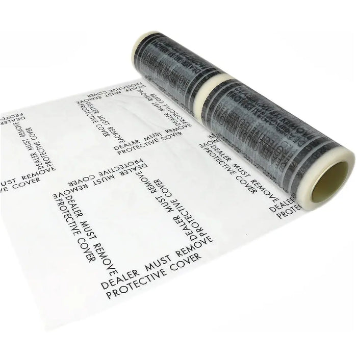 Automotive Carpet Protection Film 24 in x 200ft, Clear Disposable Car Floor Mats Protector, 4 mil perforated every 21” - 100 mats per roll. - National Supply Company