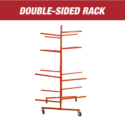 Floor Mobile Bumper Storage Rack - Double Sided Bumper Storage Rack