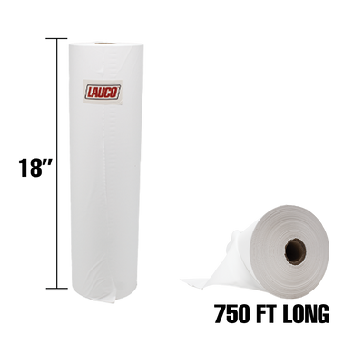 LAUCO 18"W x 750'L White Polyester Masking Paper