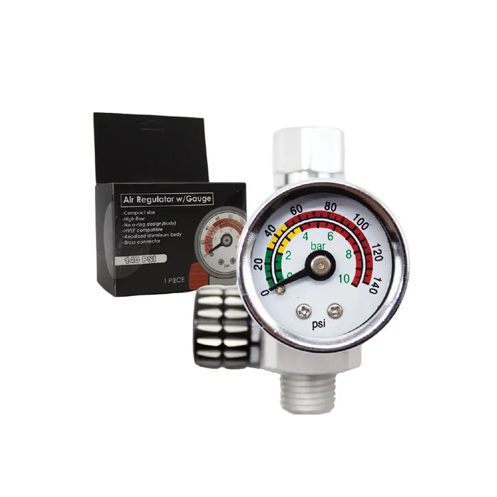 HVLP/LVLP Spray Gun Air Regulator with Pressure Gauge and Air Flow Control - National Supply Company