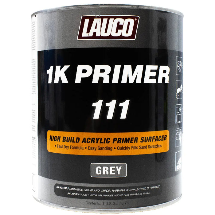 Lauco 1K High Build Gray Acrylic Primer Surfacer, 1 Gallon National Supply Company