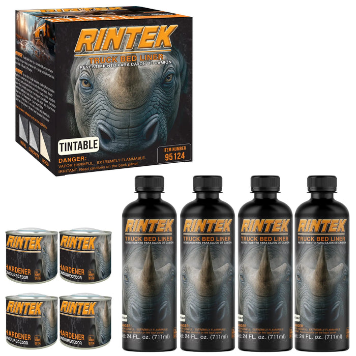 Rintek Spray-On Truck Bed Liner Kit - Tintable 1 Gallon - Easy 3:1 Mix & Shoot National Supply Company