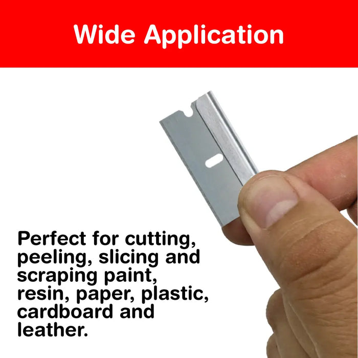 Single Edge Industrial Razor Blades for Scraper, Flat Razor Blade, Suitable for Removing Labels, Decals, Stickers and Old Paint (100 pcs) - National Supply Company