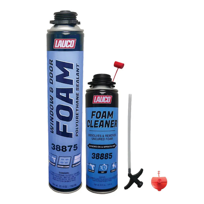 Spray Foam Insulation Kit - High-Density Expanding Foam Sealant with Cleaner Without Gun National Supply Company