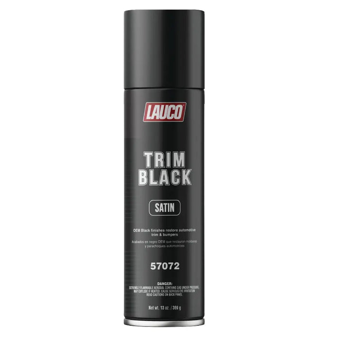 Trim Black Satin 13 oz. Automotive Aerosol Spray Paint Can, Black Spray Paint with Satin Finish - Designed for Plastic, Aluminum, Steel and Stainless Steel - National Supply Company