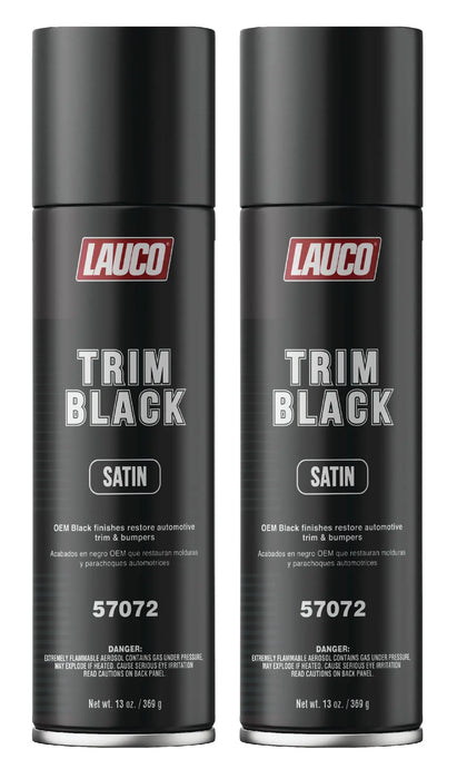 Trim Black Satin 13 oz. Automotive Aerosol Spray Paint Can, Black Spray Paint with Satin Finish - Designed for Plastic, Aluminum, Steel and Stainless Steel - National Supply Company