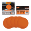 6” Premium Ceramic Orange PSA Discs, No Hole, self Adhesive Random Orbital Sander Discs for Sanding Polishing on Fiberglass, Metal, Wood