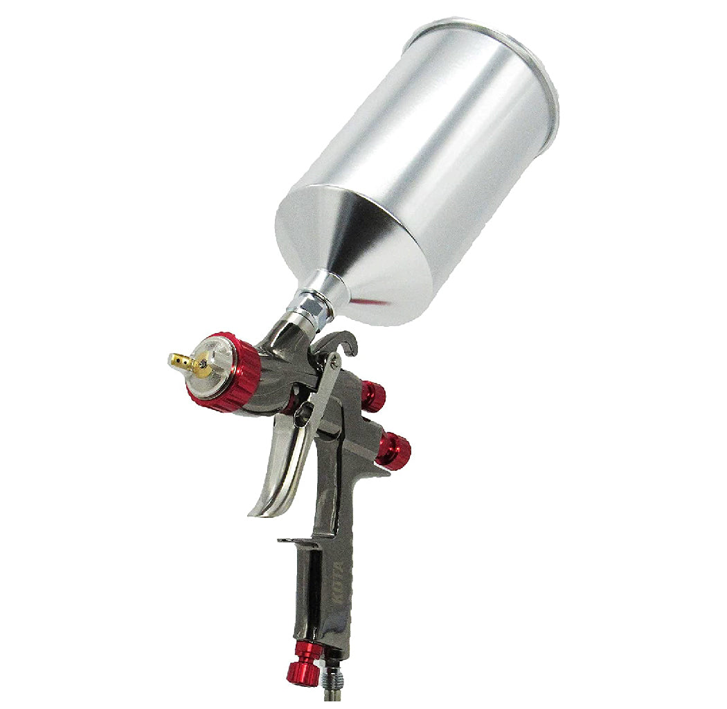 Kota Paint Spray Gun LVLP 1.3mm/1.4mm Nozzle with Aluminum Cup 1.4mm