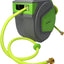 Enclosed Retractable Reel w/ Hybrid Polymer Water Hose 1/2" X 50ft