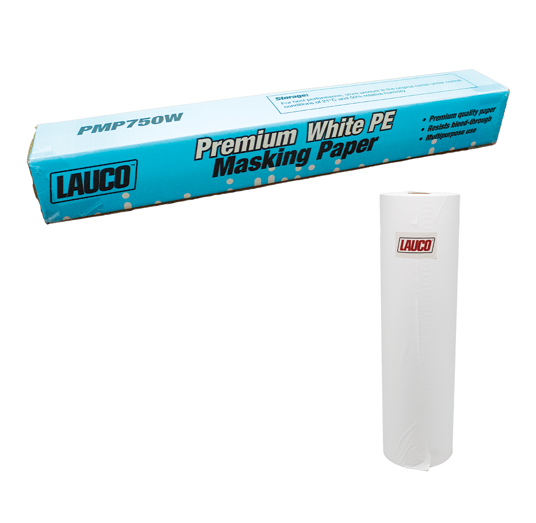 LAUCO 36"W x 750'L White Polyester Masking Paper