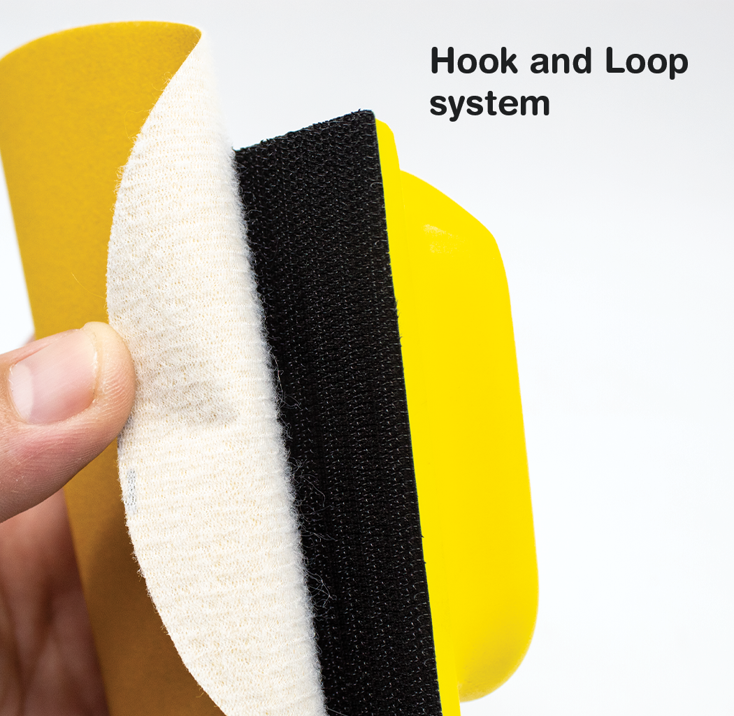 16pcs Hand Sanding Block Set - Hook and Loop Interchangeable Assorted Shapes