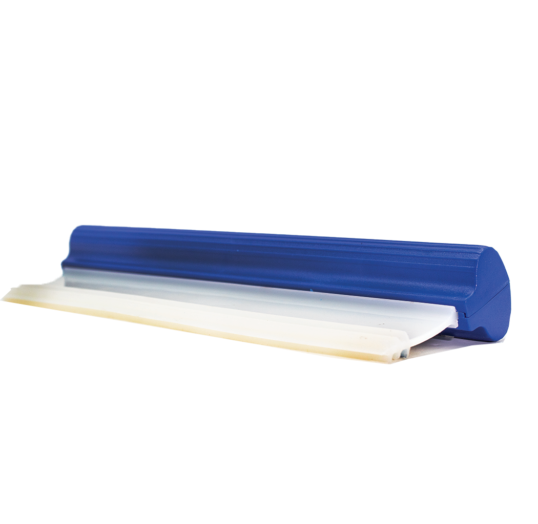 Car Squeegee 12 inch Flexible T-Bar Water Blade Silicone Squeegee for Car or Home Glass Blue Handle
