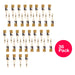1.5 Inch Chip Paint Brush Light Brown (36 Pack) - National Supply Company