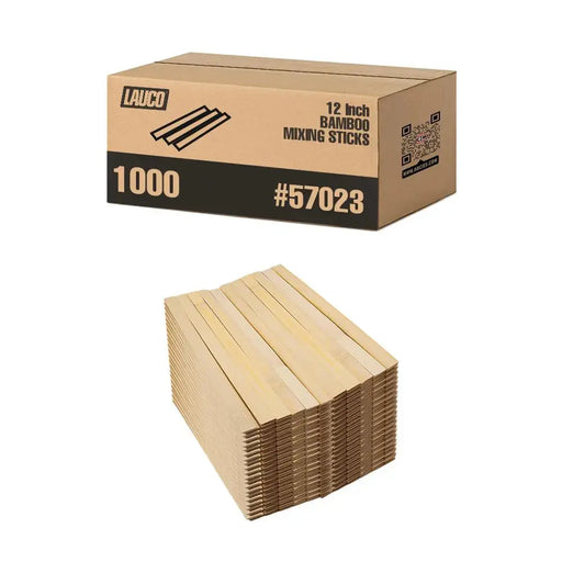 12" Inch Eco-friendly Grade Bamboo Paint Sticks - (Pack -1000 Sticks) Stirrers / Paddle to Mix Epoxy Resin or Paint (57023) National Supply Company