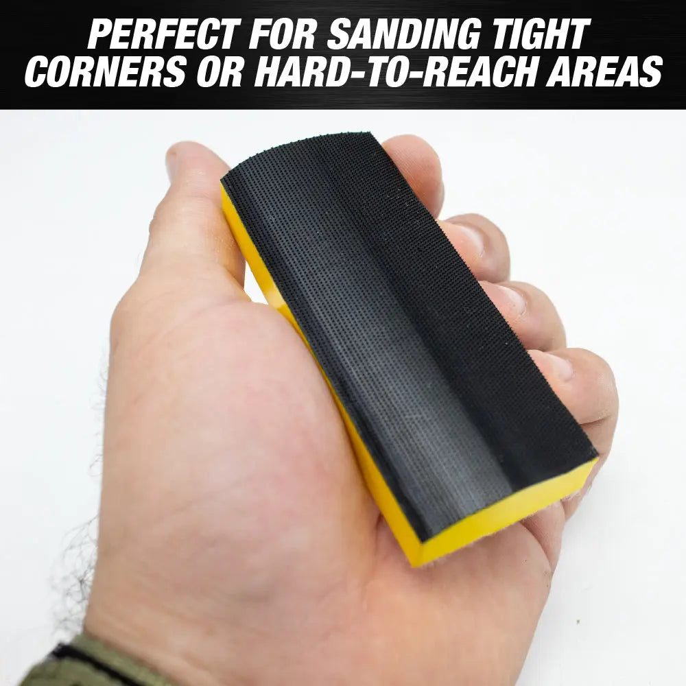 16pcs Hand Sanding Block Set - Hook and Loop Interchangeable Assorted Shapes - National Supply Company