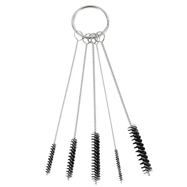 17pcs Multi-Purpose Spray Gun Cleaning Kit Car Cleaning Tools - Nylon Brushes Mini Brushes & Needles Metal Tube Cleaning Brush for Clean Airbrush Nozzles - National Supply Company