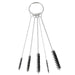 17pcs Multi-Purpose Spray Gun Cleaning Kit Car Cleaning Tools - Nylon Brushes Mini Brushes & Needles Metal Tube Cleaning Brush for Clean Airbrush Nozzles - National Supply Company