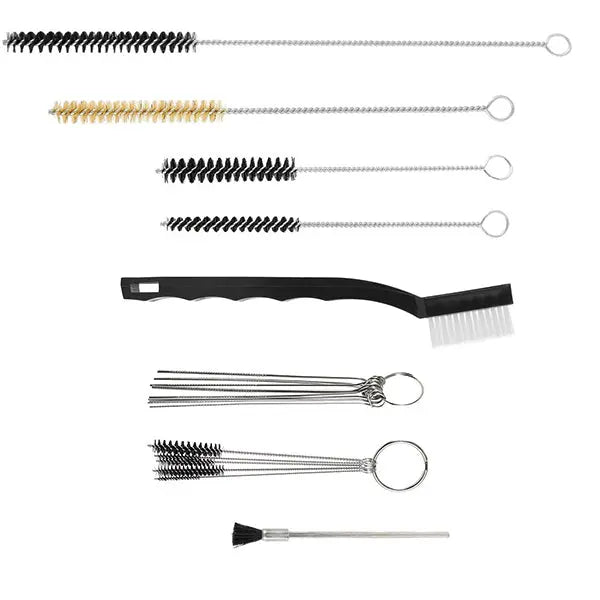 17pcs Multi-Purpose Spray Gun Cleaning Kit Car Cleaning Tools - Nylon Brushes Mini Brushes & Needles Metal Tube Cleaning Brush for Clean Airbrush Nozzles - National Supply Company