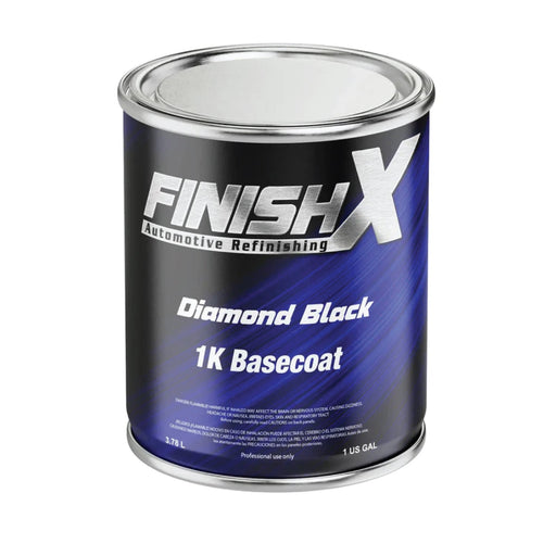 FinishX Automotive Refinishing Factory Color 1k Basecoat Diamond Black Ratio 1:1 National Supply Company