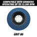 80 Grit Type #29 Flap Discs 4 1/2 inch Wheel Sanding Disc - 10 Pack - National Supply Company