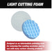 LAUCO 8-Inch/ 203.2mm Blue Waffle Light Cut Grip Foam Polishing Buff Pad Hook & Loop - National Supply Company