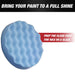 LAUCO 8-Inch/ 203.2mm Blue Waffle Light Cut Grip Foam Polishing Buff Pad Hook & Loop - National Supply Company