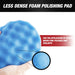 LAUCO 8-Inch/ 203.2mm Blue Waffle Light Cut Grip Foam Polishing Buff Pad Hook & Loop - National Supply Company