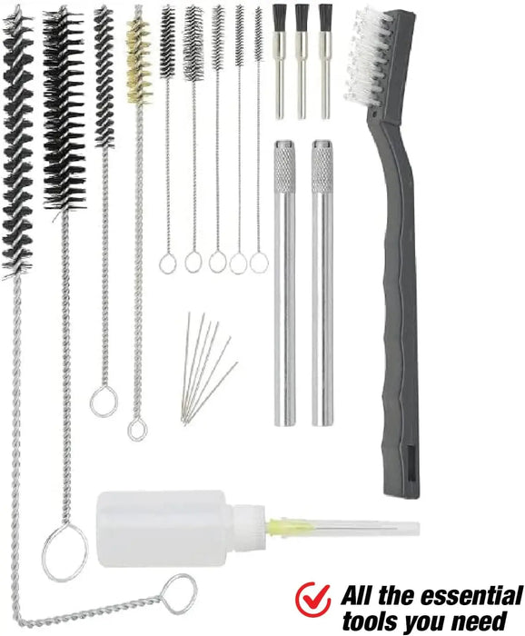 22-PCS Air Spray Paint Gun Cleaning and Maintenance Kit - Includes Storage Case National Supply Company