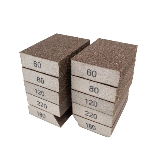 10 Pack Sanding Sponge Washable and Reusable in 60/80/100/120/180/220 Grit - National Supply Company