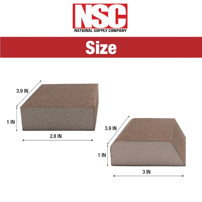 10 Pack Sanding Sponge Washable and Reusable in 60/80/100/120/180/220 Grit - National Supply Company
