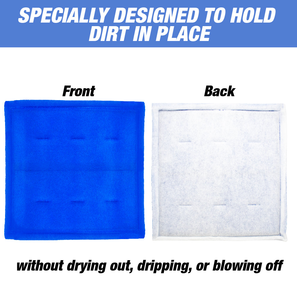Paint Spray Booth Tacky Blue Single Frame Intake Filter Panel (Internal Wire), 20-inch x 25-inch (20 Pack)