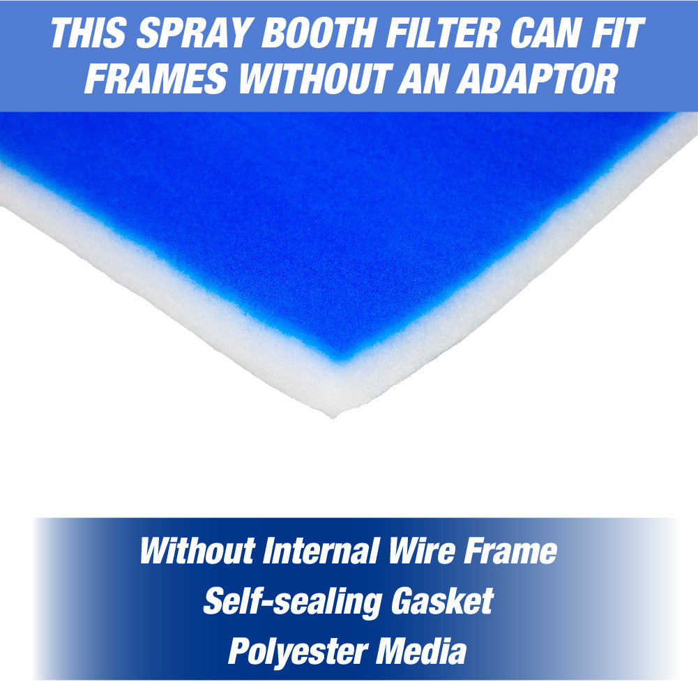 Paint Booth Tacky Intake Filter Pad | Spray Booth Intake Filters for Air Filter System Paint Booth (No Internal Wire) - 20 Pack (20" x 20" x 2")
