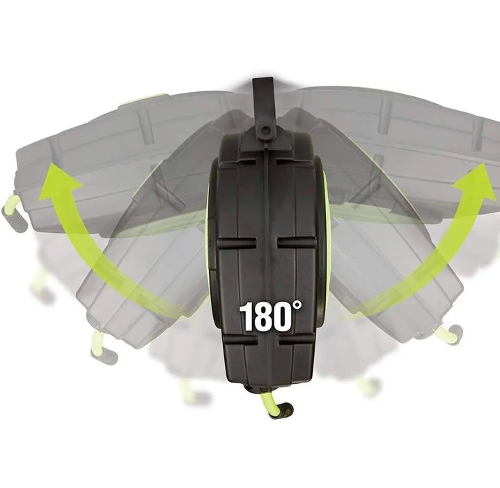 Enclosed Retractable Reel w/ Hybrid Polymer Water Hose 1/2" X 50ft - National Supply Company
