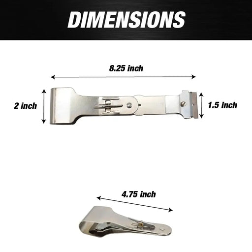 3-Way Position Adjustable Scraper Tool 8”, Sticker Adhesive Remover (Included 1 box of 100pcs Blades Refill) - National Supply Company