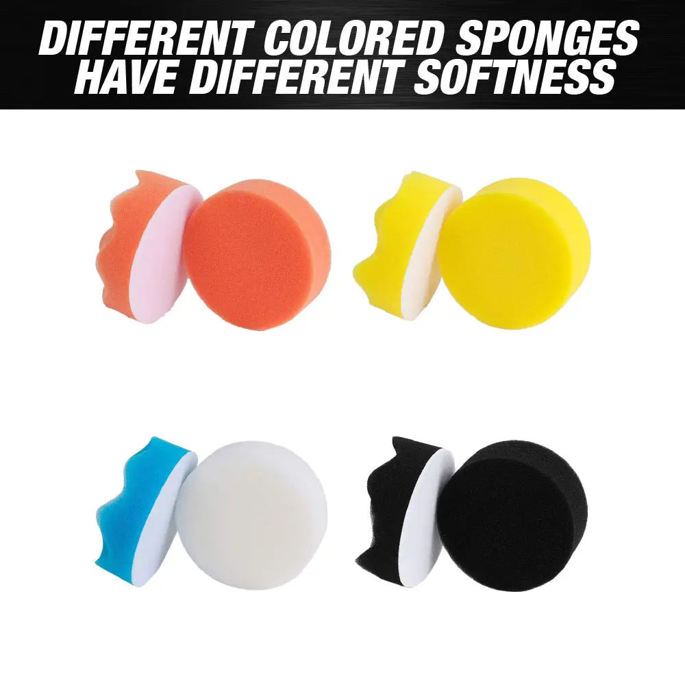 31 Pcs 3 inch Buffing Polishing Pads for Drill Adapter Car Auto Polisher - Professional wool and foam pad buffing, polishing and finishing system. - National Supply Company