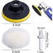 31 Pcs 3 inch Buffing Polishing Pads for Drill Adapter Car Auto Polisher - Professional wool and foam pad buffing, polishing and finishing system. - National Supply Company