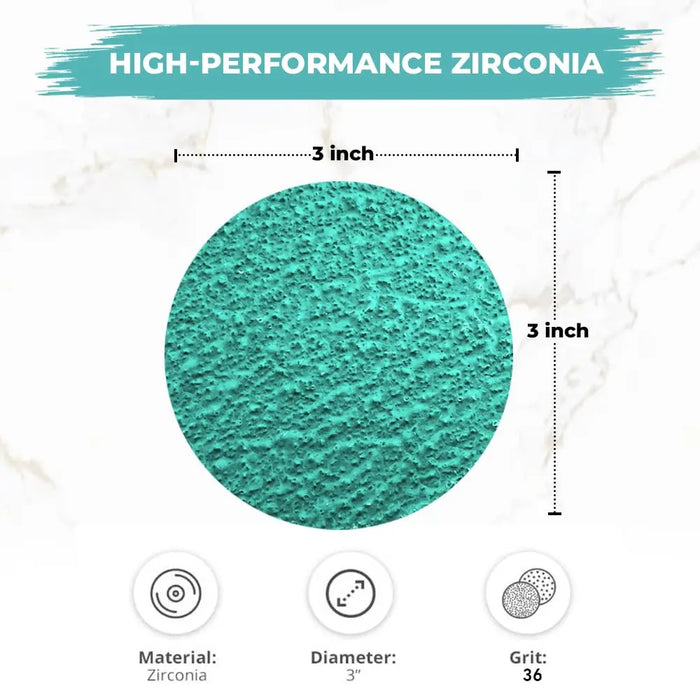 3" Quick Change Discs - GRIT 36G - 25pcs per Box - 24566 National Supply Company