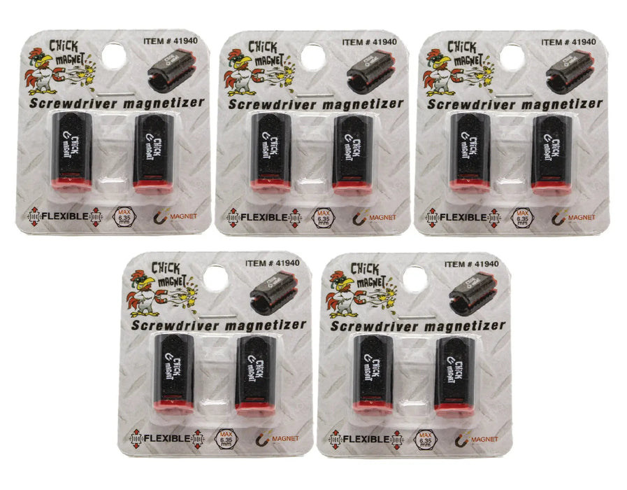 CHICK MAGNET 2-Piece Self - Adjusting Bit Magnetizer for 5/32 to 1/4 Inch(4 to 6.35mm)